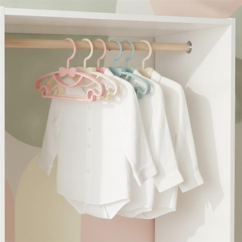 Baby Clothing Hanging Rack - Juego de 12 Perchas para Ropa