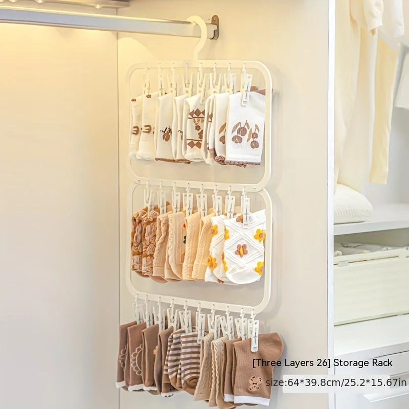 Baby Clothing Hanging Rack - Perchero Multiclip para Bebés, Secador de
